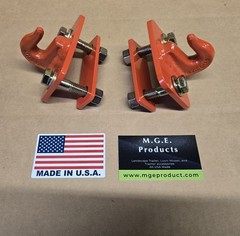 5/16″ Bolt On Grab Hooks For Loader Tractor Bucket Heavy Duty Steel Pack Of (2)