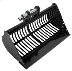 23.6 in/600MM Mud Bucket Mini Excavators Digger Steel Screening Skeleton Bucket