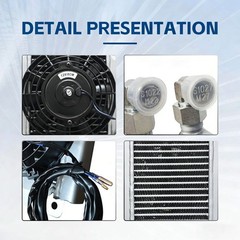Radiator Plus Hydraulic Fan For AGT Mini Excavators 1-1.8 Ton Cooler Breeze NEW
