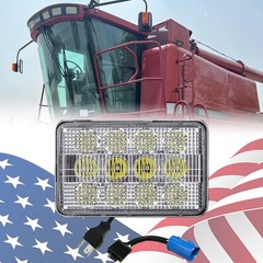 LED Work Lights Hi/Lo Beam For Case IH Combines 2144 2166 2188 2344 2366 2377