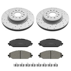 Front Brake Rotors & Ceramic Pads Kit RAM 1500 2019-2023 14.88 inch Rotor