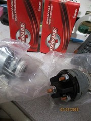 2) NEW OLD STOCK STANDARD ON/OFF KEY SWITCH #US14 NOS, OPEN BOX,