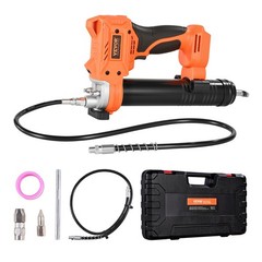 Cordless Grease Gun, 8000 PSI Max Pressure, Battery Operated Grease Gun with LED
