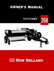 268 Operator’s Owners Book Guide Manual Fits NH 268 Baler Hayliner