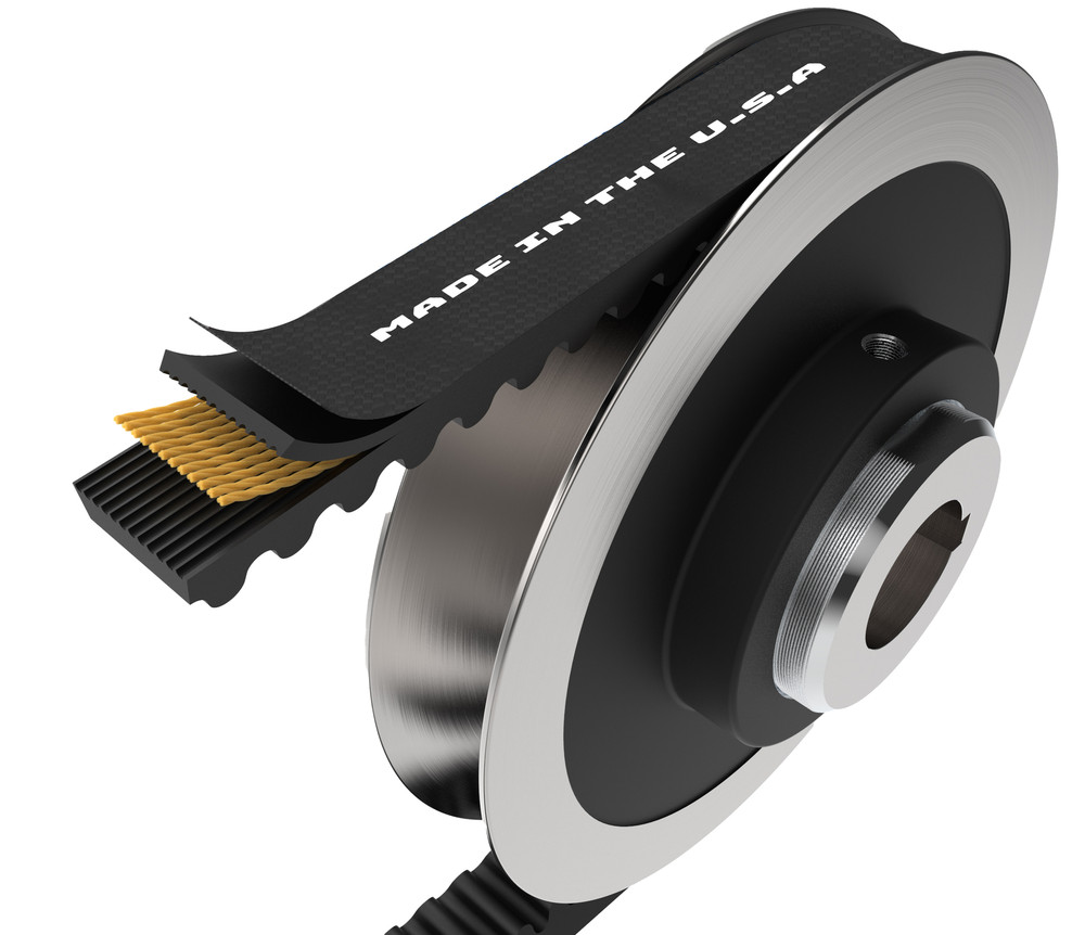 HQ Series V-Belt, 1/2″ x 46″, Raw edge cogged belt. Made In USA