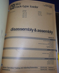 CAT CATERPILLAR 963 TRACK TYPE LOADER SHOP REPAIR SERVICE MANUAL BOOK