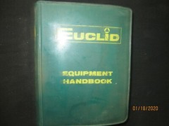 EUCLID DIVS. GENERAL MOTORS Dealers Equipment Handbook Manual Original 1964-1969