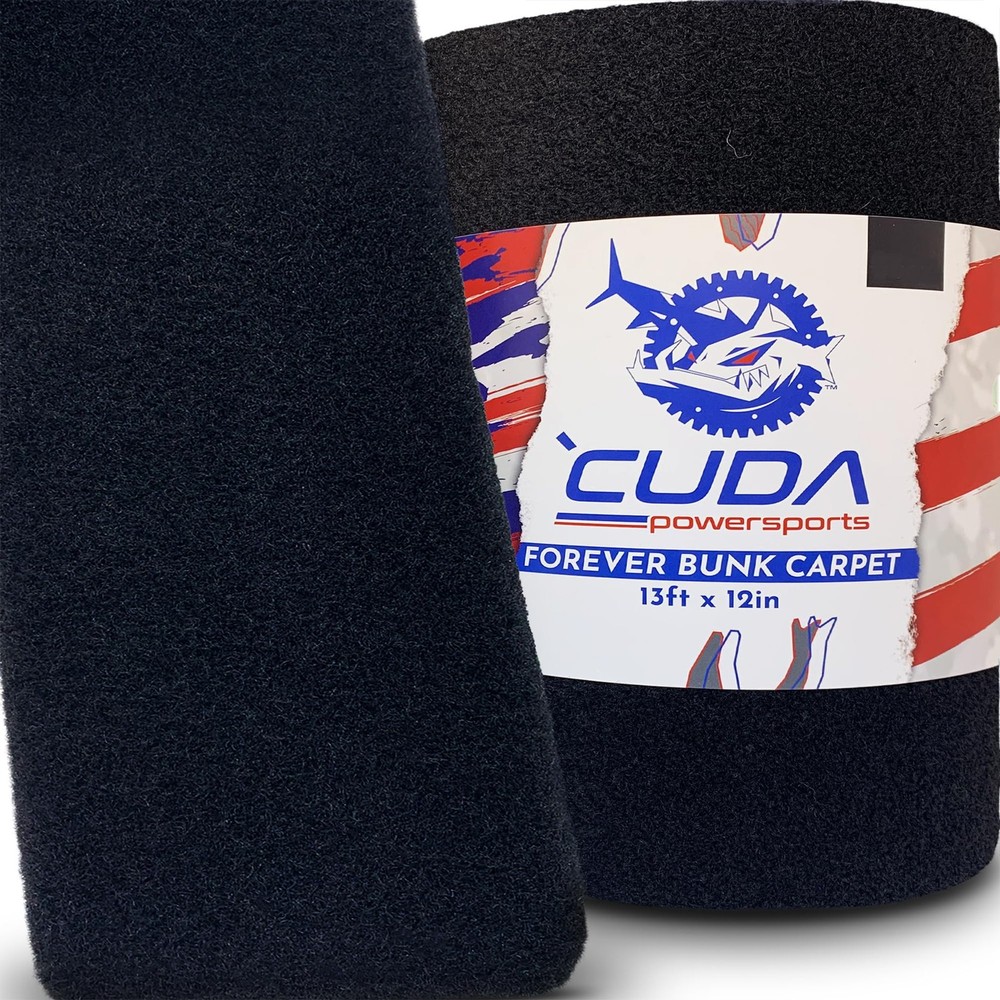 Cuda Boat Trailer Bunk Carpet FOREVER-12 Inch Wide x 13ft- 20 Year Life 36 Oz…