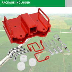 2″ Trailer Hitch Receiver for Dual Pallet Forks Forklift Towing Adapter Attach