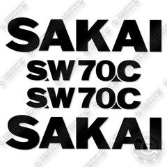 Fits Sakai SW70C Decal Kit Compactor -7 YEAR OUTDOOR 3M VINYL!