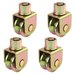 Biugaaufai 4 Pack 2.5 Inch Sliding Gate Wheels with inches, golden