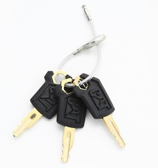 9PCS For Cat 5P8500 Ignition Master Keys Caterpillar Equipment Key With Keyring