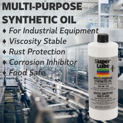 Super Lube 51030 Synthetic Oil with PTFE, High Viscosity, 1 quart Bottle