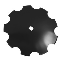 1 pcs 18″ Disc Harrow Blade 3.5mm 9-Gauge Notched For 1″ OR 1-1/8″ Square Axle