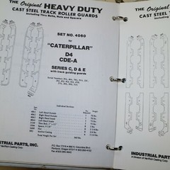 Caterpillar Tractor Cast Steel Track Roller Guards INDUSTRIAL Parts Manual Book