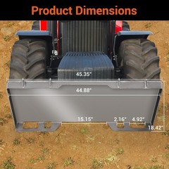 1/4″ 3/8″ 1/2″Skid Steer Mount Plate Adapter Loader Quick Tach Attachment Plate