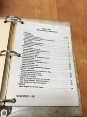 1987 Detroit Diesel Field Service Technical Data Manual Book, 6SE266