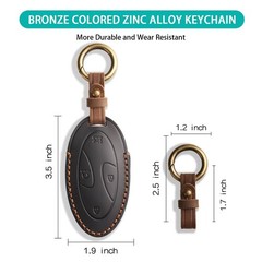 MILD EAST Leather Key Fob Cover for 2023 2024 2025 Hyundai Ioniq 6 Grandeur G…