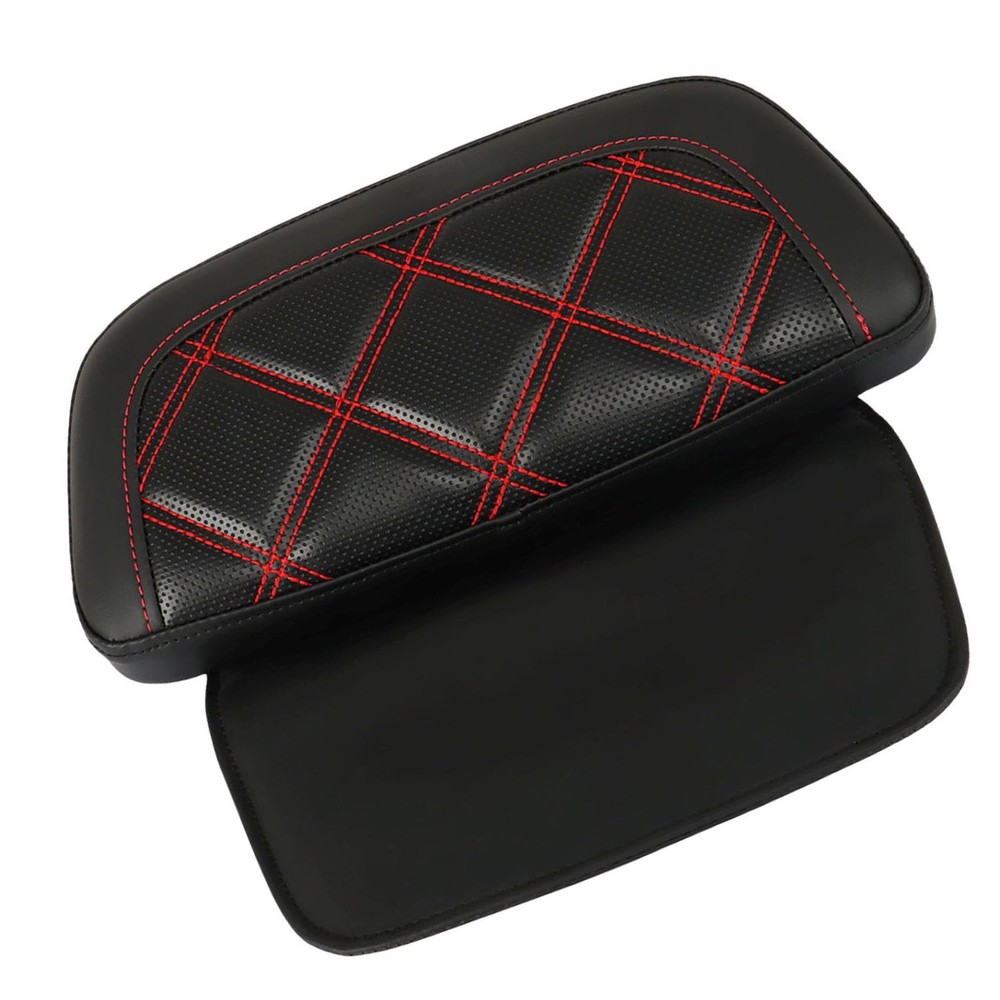 Passenger Backrest Pad Red Stitching Replacement for FLHTCU 2014-2019