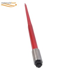 Hay Spear Attachment 49″ 3000 Lbs Capacity Red Bale Fork W/ 2 Stabilizer Spears
