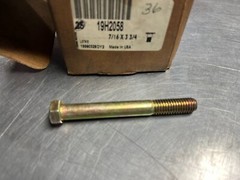 19H2058 GENUINE OEM John Deere BOLT 7/16 x 3-3/4 In Both Silver and Gold