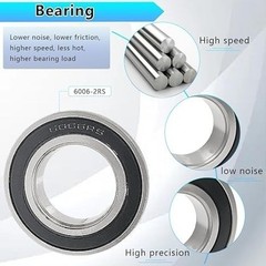 Front Wheel Bearing Seals Kit for Wolverine Big Bear 350 450 Grizz Size: Front