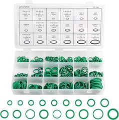 270PCS AC O Ring Kit 18 Sizes Oil Resistant Rubber Sealing Assortment with Box