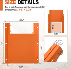 9X9″ Sliding Grain Gate for IBC Tote, Alloy Steel Manual Grain Gate | Gravity-Fe