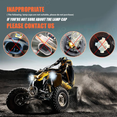 USA – 2 Super Bright LED Headlamp Bulbs for Polaris Ranger Crew 700: 2008-2009