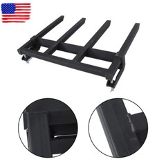 42″ Universal 2500lbs Clamp on Heavy Debris Fork For Tractor Skid Steer Buckets