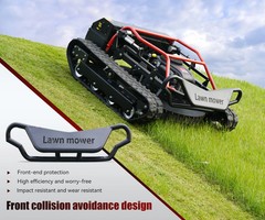 Remote Control Lawn Mower 22HP Tracked Off-Road Grass Cutter