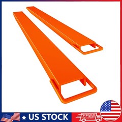 96″ Fork Extensions, 4.5” Width Pallet Fork, 1 Pair Heavy Duty Steel,Orange NEW