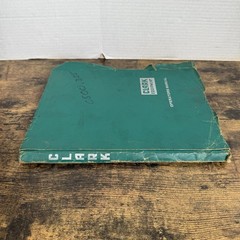 CLARK Model C500.355 Operstions Index Guide Manual Green Leatherback