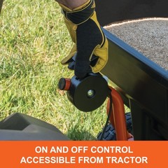 Agri-Fab 45-0530-131, 85 lb. Tow Broadcast Spreader,Black/Orange