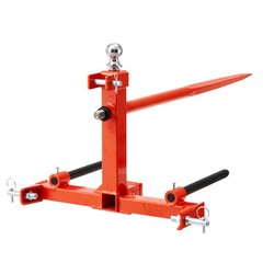VEVOR 49″ Hay Spear Bale Spears Skid 3-Point Hitch Tractor Attachment 1600lbs