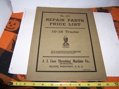 JI CASE 10-18 CROSSMOTOR Tractor Parts Book Hit Miss Gas Engine Steam Farm NICE