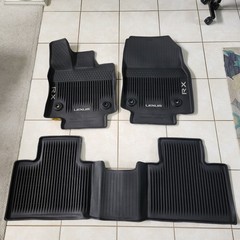 2023-26 Lexus RX All Weather Floor Mats Black OEM PT206-48231-20 Front and Rear