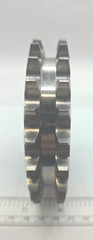 TSUBAKI D40ATL24SSZ001, Double Strand #40 Roller Chain Sprocket 24 Teeth, 0152H