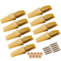 119-3204 CAT Style J200 Backhoe Bucket Shanks & 1U3202 Dirt Teeth w/ Pins -9 Set