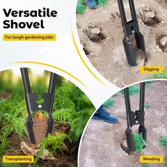 DAKEPOLE 55 Inch Post Hole Digger Heavy Duty Garden