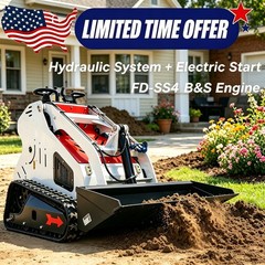 Mini Skid Steer Loader 13.5HP B&S Engine Electric Start Hydraulic System EPA