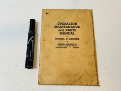 General Engines Co D-21 Model D Maintenance Parts Service Repair Shop Manual