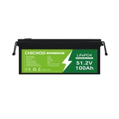 48V 100Ah Lithium LiFePO4 Battery Built-in BMS Deep Cycle whit 58.4V 20A Charger