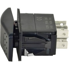 Red Light On/Off/On Rocker Switch SK2474102 Fit for Cleveland 12V 20A 24V 10A DC
