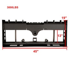 NEW Skid Steer Pallet Fork Frame With Receiver Hitch & Spear Sleeves 3000LBS USA