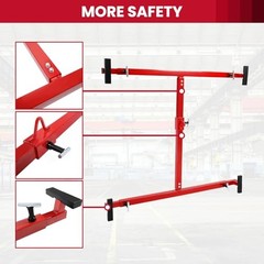 HECASA Truck Bed Lifter Box 800LB Capacity Universal Adjustable Red