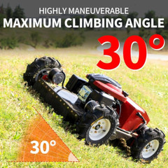 Remote control lawn mower with adjustable mowing height Limited time offer