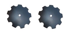 2 of 22″ Notched Disc Harrow Blade 1-1/2″ Round 6 Gauge 5 MM Thick N226112R