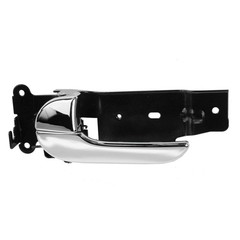 TRQ Front Left Interior Door Handle Chrome Drivers Side Compatible with 2002-…