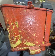 RARE 1890’s Eclipse Cast‑Iron Seed Hopper – Hayes Pump & Planter Co. Galva IL